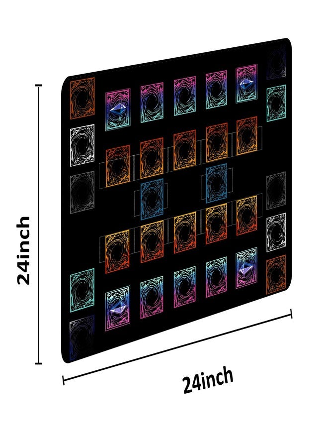 Extalas Stitched for Yugioh Playmat, 2-Player,Free Counters*2 & Storage Bag Master Rule Duel Field Zones, Large Card Game Mat, Original Art Designs & Accessories (Basic) - Image 3